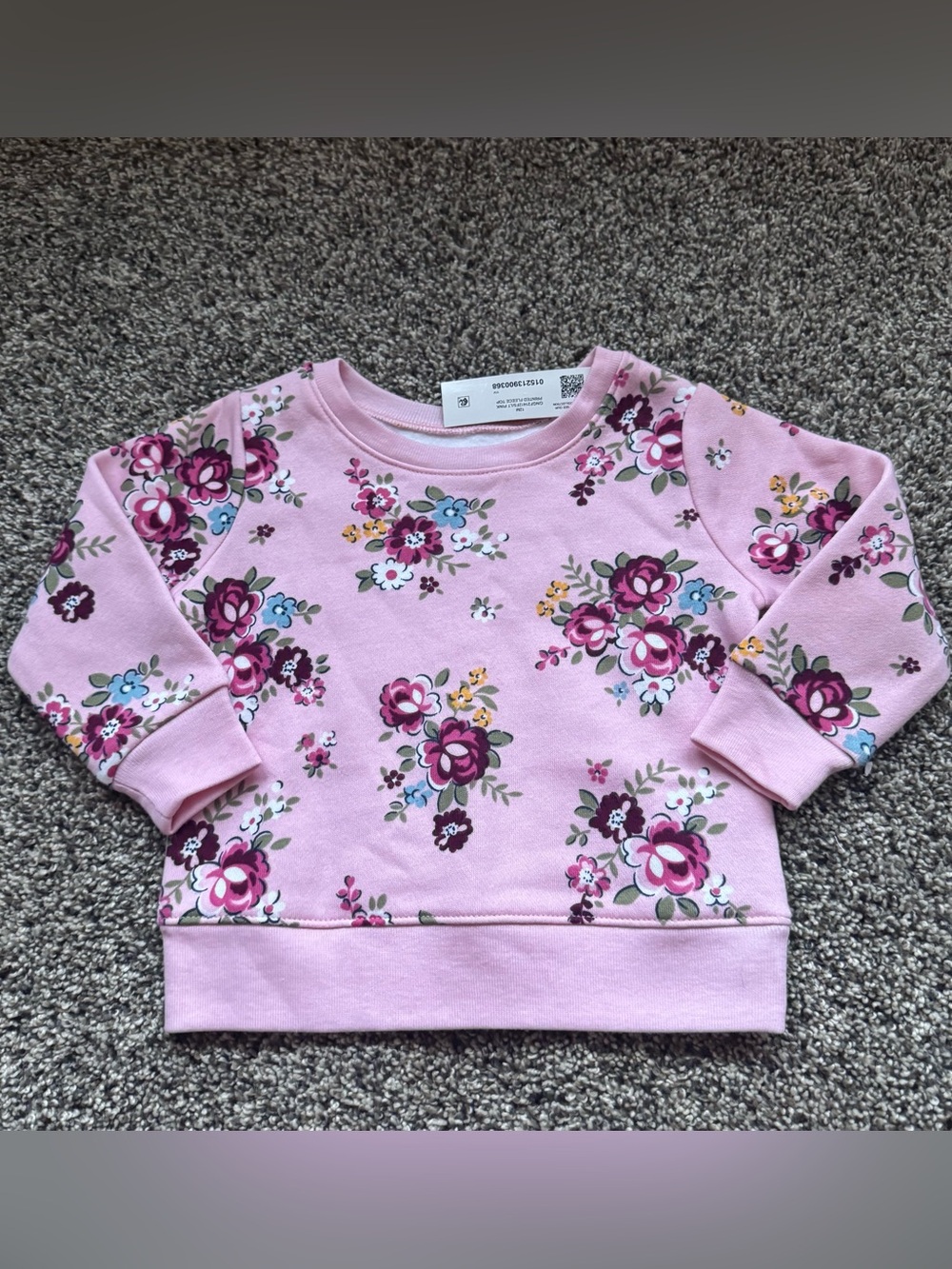 Garanimals Pink Floral Crewneck Sweatshirt